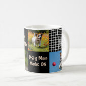 Dog Mom Mode ON Modern Pet Lover Design Koffiemok (Voorkant rechts)