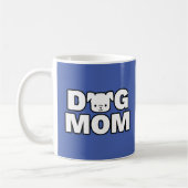 DOG MOM-Mok (blauw) Koffiemok (Links)