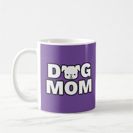 DOG MOM-Mok (Paars) Koffiemok