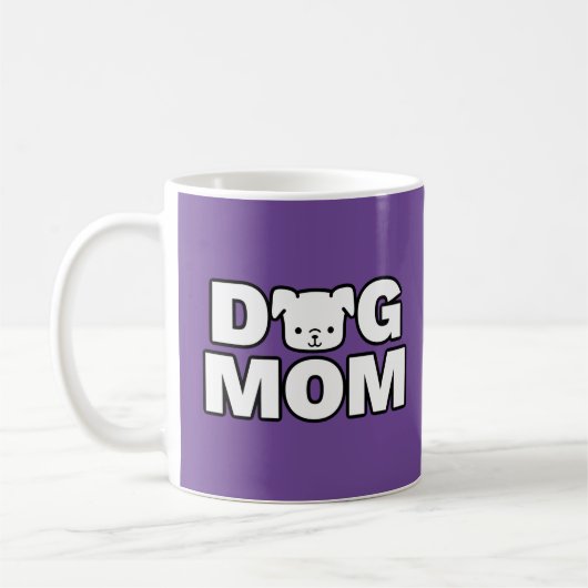 DOG MOM-Mok (Paars) Koffiemok (Links)