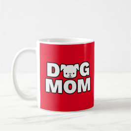 DOG MOM-Mok (rood) Koffiemok