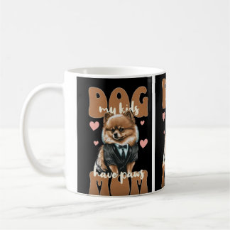 Dog Mom Mug – Heart & Paw Design – Cute Pet Lover  Koffiemok