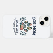 Dog Mom Paw Floral Case-Mate iPhone Case (Achterkant (horizontaal))