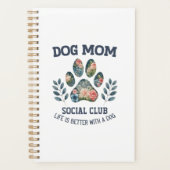 Dog Mom Paw Floral Planner (Voorkant)