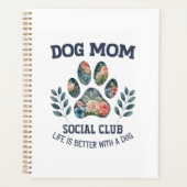 Dog Mom Paw Floral Planner (Voorkant)