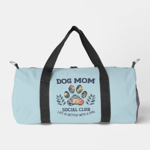 Dog Mom Paw Floral Plunjezak