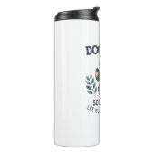Dog Mom Paw Floral Thermosbeker (Gedraaid links)