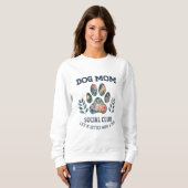 Dog Mom Paw Floral Trui (Voorkant volledig)