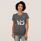 Dog Mom Paw Heart T-Shirt – Minimal Pet Lover Gift (Voorkant volledig)