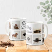 Dog Mom Paw Print Acht foto's Aangepast Koffiemok
