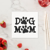 DOG MOM Pawprints met pooldots Servet (Insitu)
