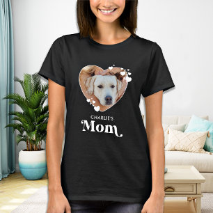 Dog MOM personaliseer Hondenliefhebber Cute Heart  T-shirt