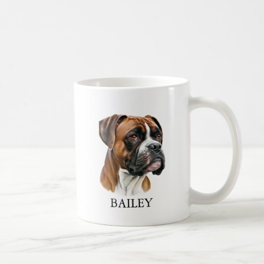 Dog mom personalized with picture and name Mug Koffiemok (Rechts)