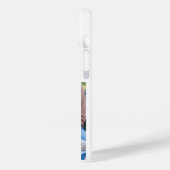 Dog Mom Photo Black  text iPhone Case (Achterkant / Links)