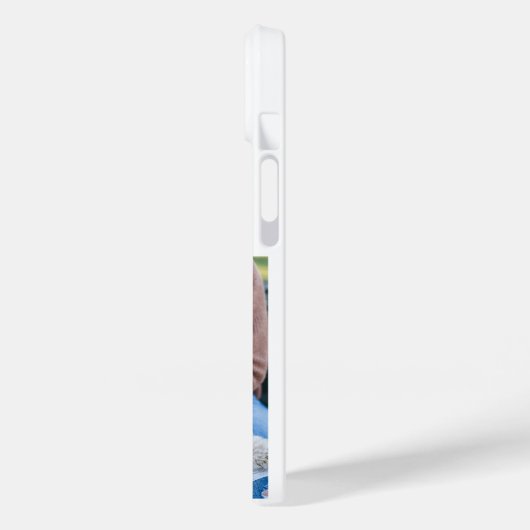 Dog Mom Photo Black  text iPhone Case (Achterkant / Links)