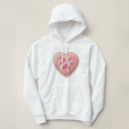 Dog Mom Premium Hoodie | Varsity Style Paw Print
