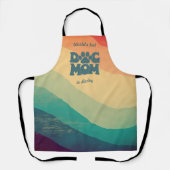 Dog Mom Retro Regenboog gepersonaliseerd Schort (Voorkant)