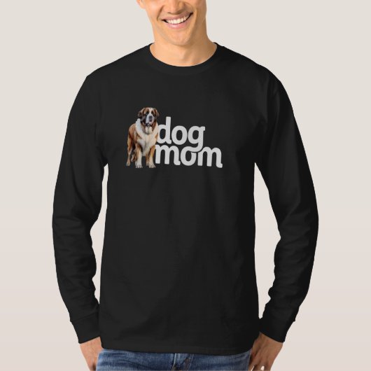 Dog Mom St. Bernard T-shirt (Voorkant)