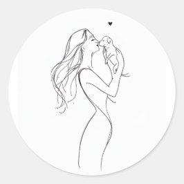 Dog Mom Sticker Minimalist Pet Lover Vinyl Decal