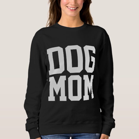 DOG MOM T-SHIRTS IN BLACK (Voorkant)