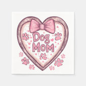 Dog Mom Vibes - Chill en stijlvol design Servet (Voorkant)