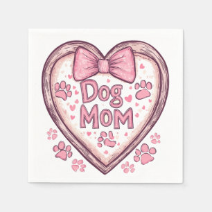 Dog Mom Vibes - Chill en stijlvol design Servet