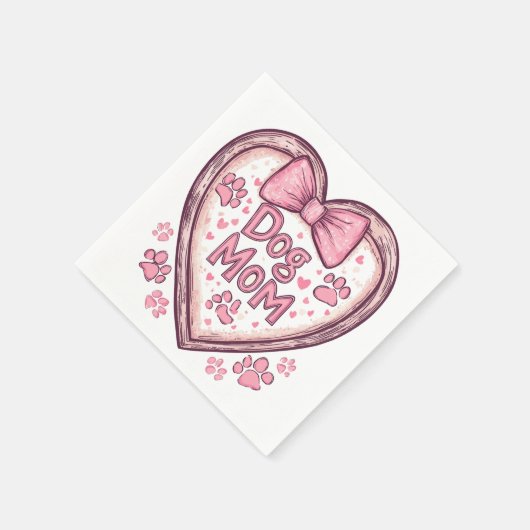 Dog Mom Vibes - Chill en stijlvol design Servet (Hoek)