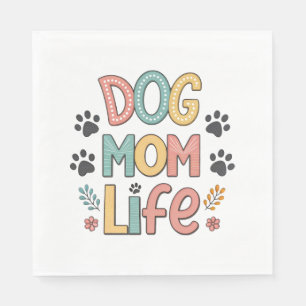 Dog Mom Zonnebloem Hondenliefhebber Servet