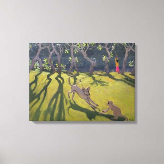 Dog & Monkey 1998 Canvas Afdruk (Voorkant)