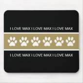 Dog Monogram Muismatten (Voorkant)