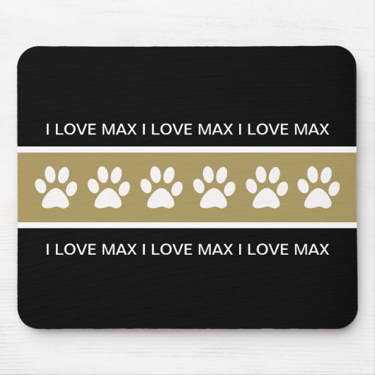 Dog Monogram Muismatten (Voorkant)