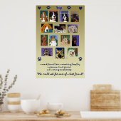 Dog Montage poster (Keuken)
