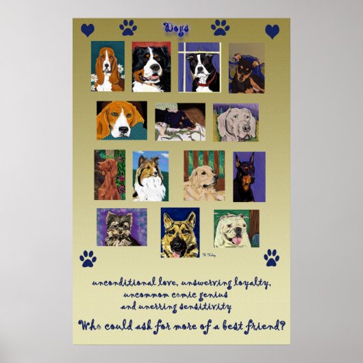 Dog Montage poster (Voorkant)