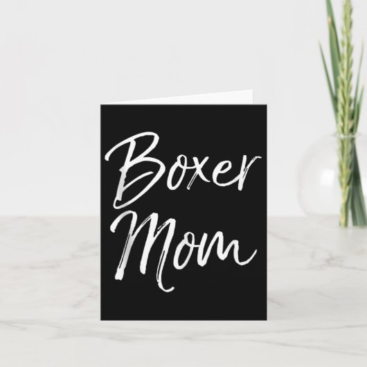 Dog Mother Gift Boxing Mother's Day Quote Cute Box Kaart (Voorkant)