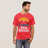 Dog Mother Retroype grappig T-shirt (Voorkant volledig)