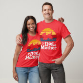 Dog Mother Retroype grappig T-shirt (Unisex)