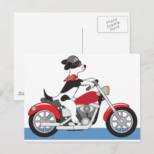 Dog-motor Briefkaart (Voorkant / Achterkant)