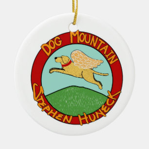 Dog Mountian Logo Keramisch Ornament