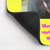 Dog Mousepad "Vermiste u" Muismat (Hoek)