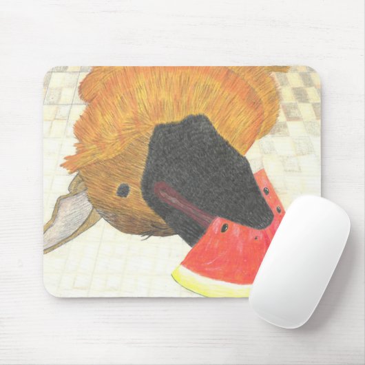 Dog mouth and watermelon mouse pad muismat (Met muis)
