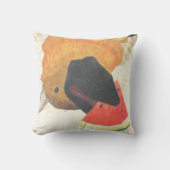 Dog mouth and watermelon pillow kussen (Voorkant)