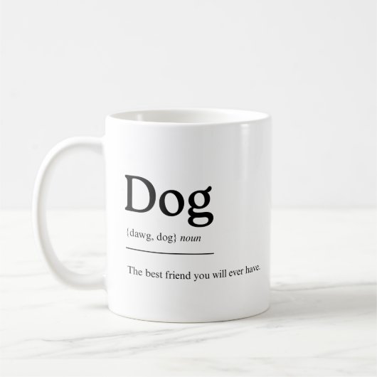 Dog Mug: Man's Best Friend Koffiemok (Links)