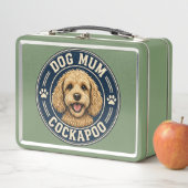 Dog Mum Cockapoo Blueprint Lunch Box (In situ)