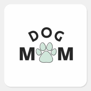 Dog Mum Vierkante Sticker