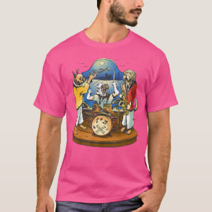 Dog Music Band Drums Saxofoon Trompet Jazz T-shirt