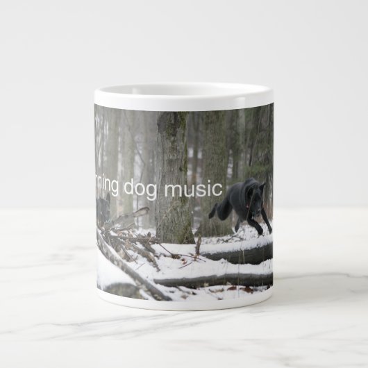 Dog Music Jumbo-Mok uitvoeren Grote Koffiekop (Voorkant)