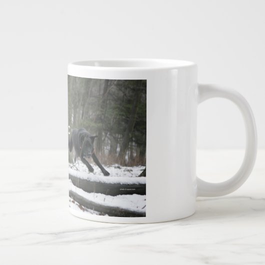 Dog Music Jumbo-Mok uitvoeren Grote Koffiekop (Rechts)