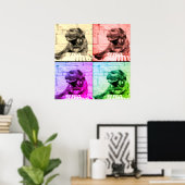 Dog musical art. 4 afbeelding split poster (Thuiskantoor)