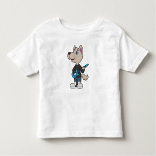 Dog Musician Guitar Music Kinder Shirts