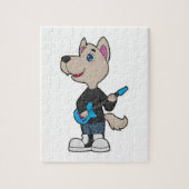 Dog Musician Guitar Music Legpuzzel (Verticaal)